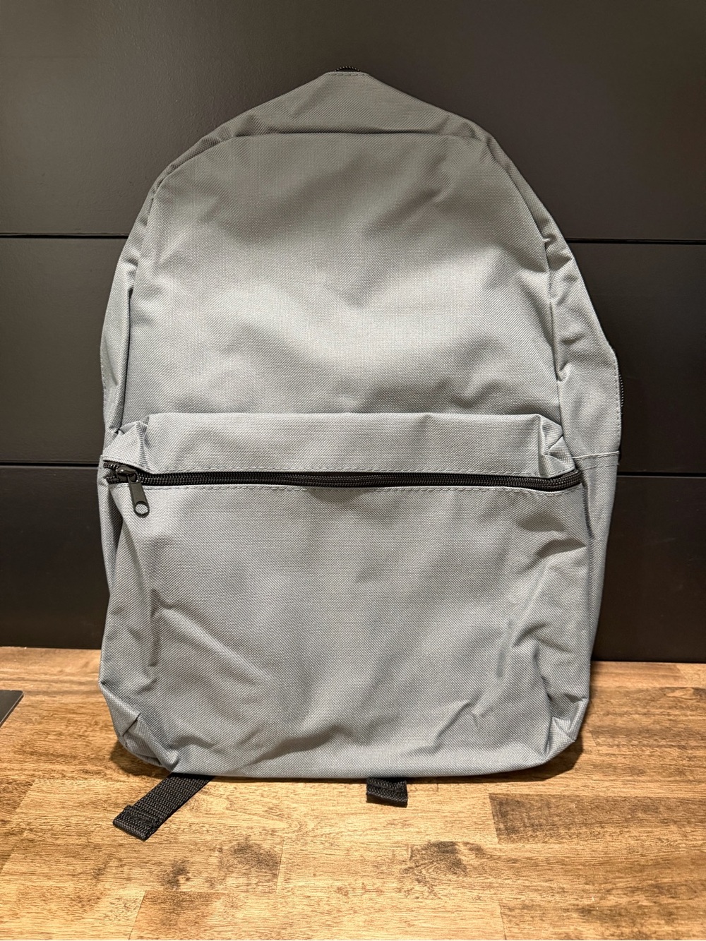 Men's Everyday Grey Backpack with Front Zip Pocket